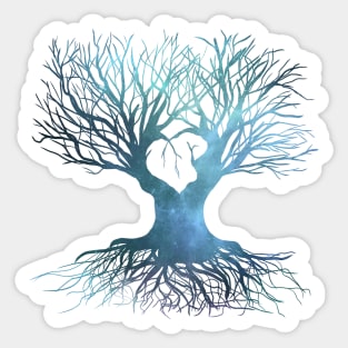 Blue Magic Tree Of The World Sticker